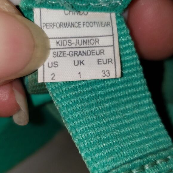 Chaco Teal Slip-On Sandals - Picture 6 of 6